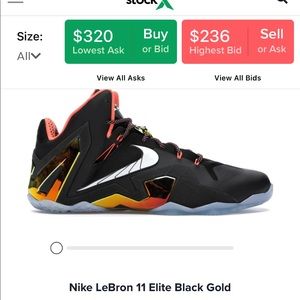 Nike LeBron 11 Elite Black Gold